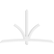 Ekena Millwork Davenport Architectural Grade PVC Gable Bracket, 96"W x 60"H x 4"D x 4"F, 15/12 Pitch GBP096X60X0404DAV00 - alternate 2